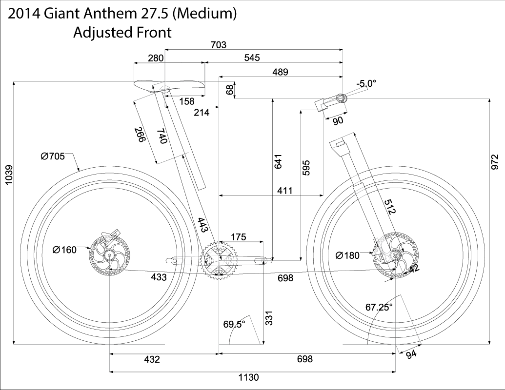 Giant Anthem Size Chart