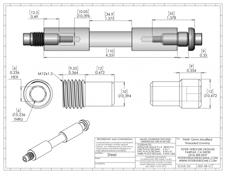 2021-08-12-PMW-Threaded-Dummy-Axle-Assembly | Peter Verdone Designs